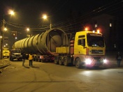 Транспортировка негабаритной колонны Брашов - Дзержинск