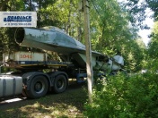 Перевозка самолета Миг-29 по маршруту г. Мытищи - г. Калуга
