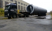 Перевозка резервуара хранения жидкого газа по территории завода в г. Балашиха.