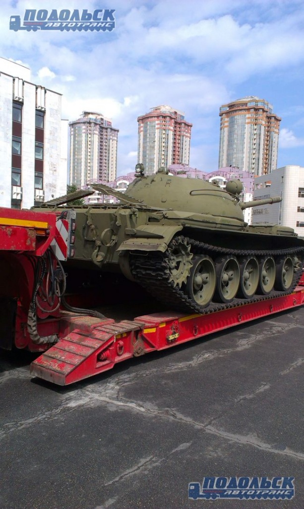 Перевозка танка Т-55